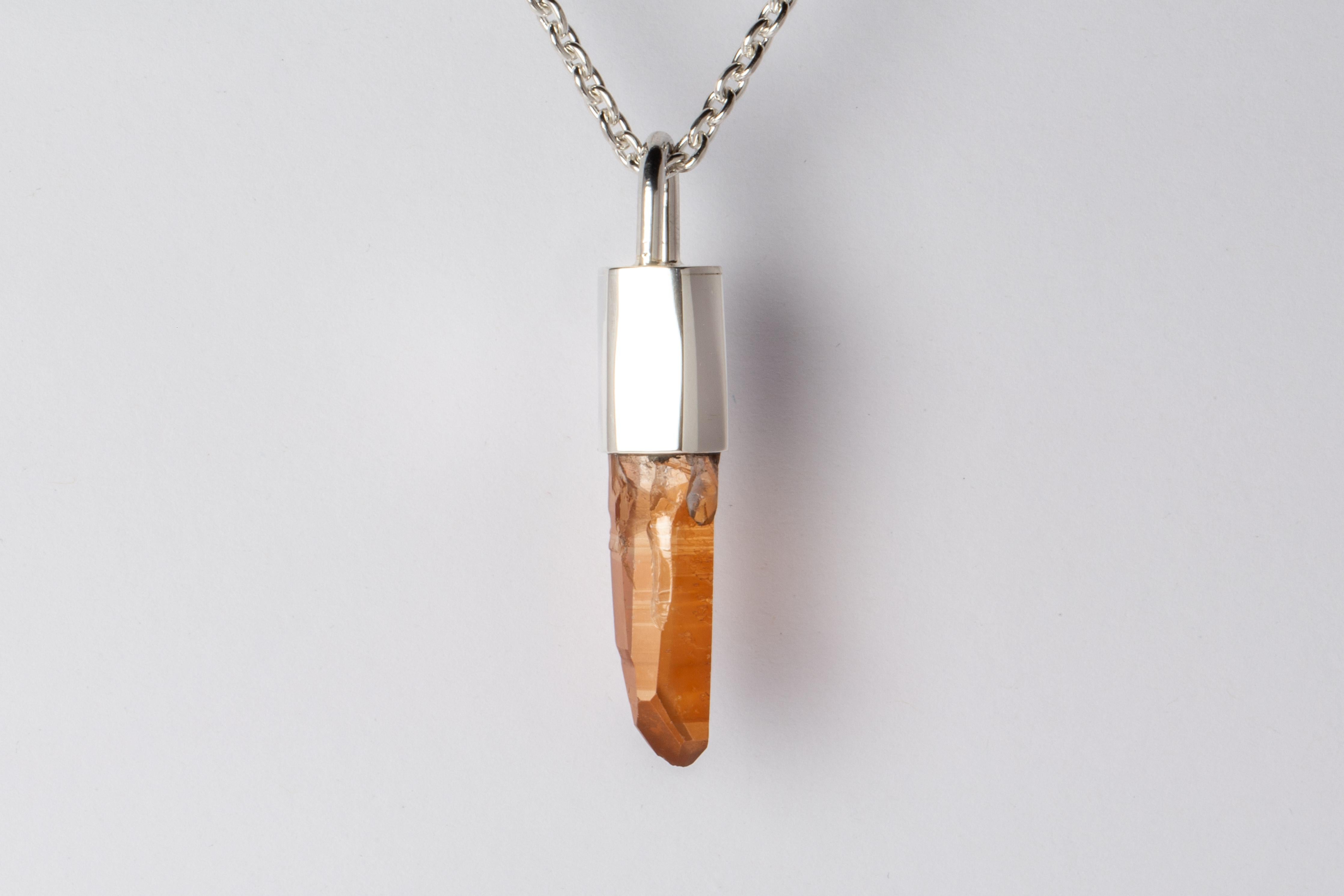 Talisman Necklace (Iron Quartz, PA+IRQ) In New Condition For Sale In Paris, FR