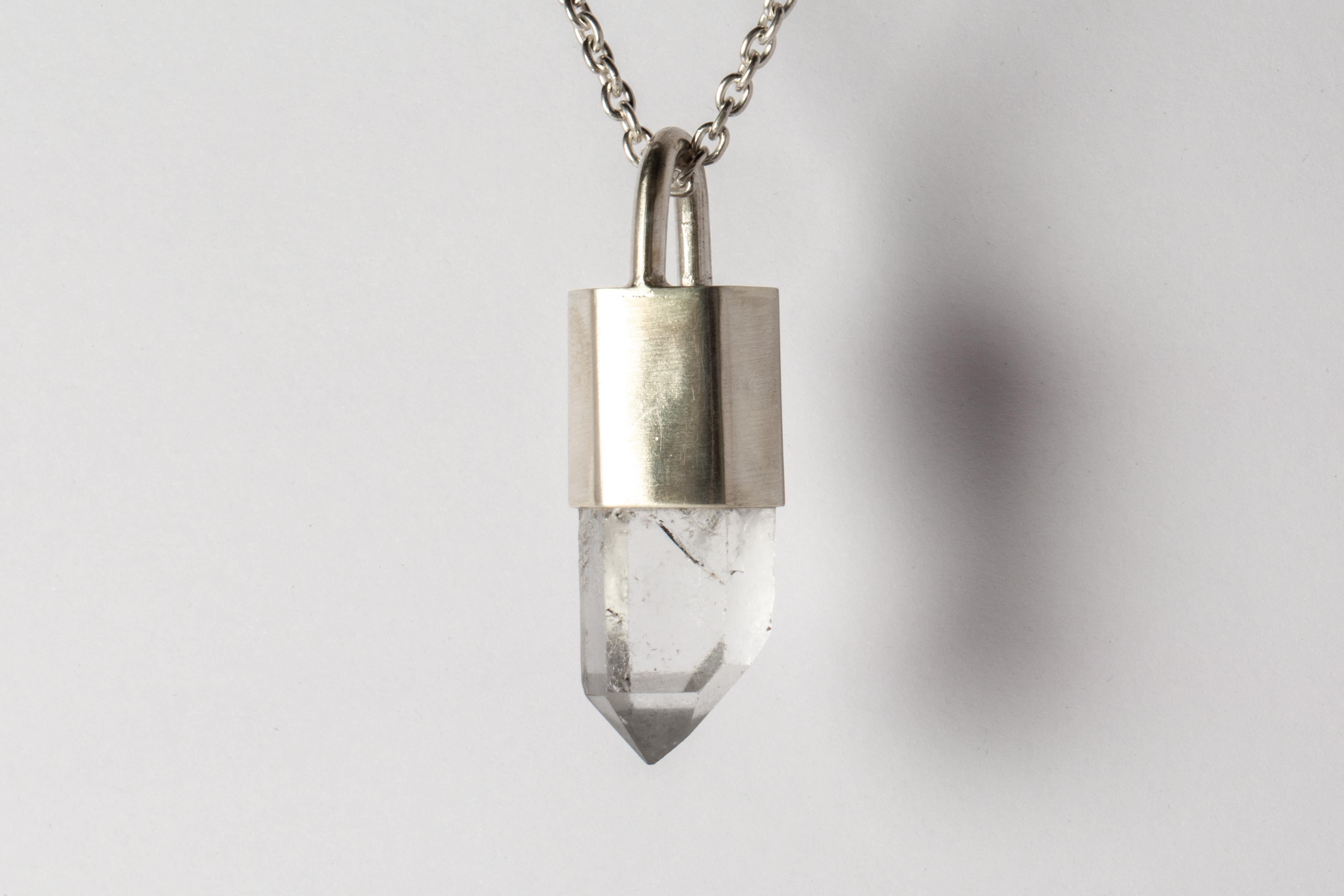 Rough Cut Talisman Necklace (Mondo Quartz, MA+QQ) For Sale