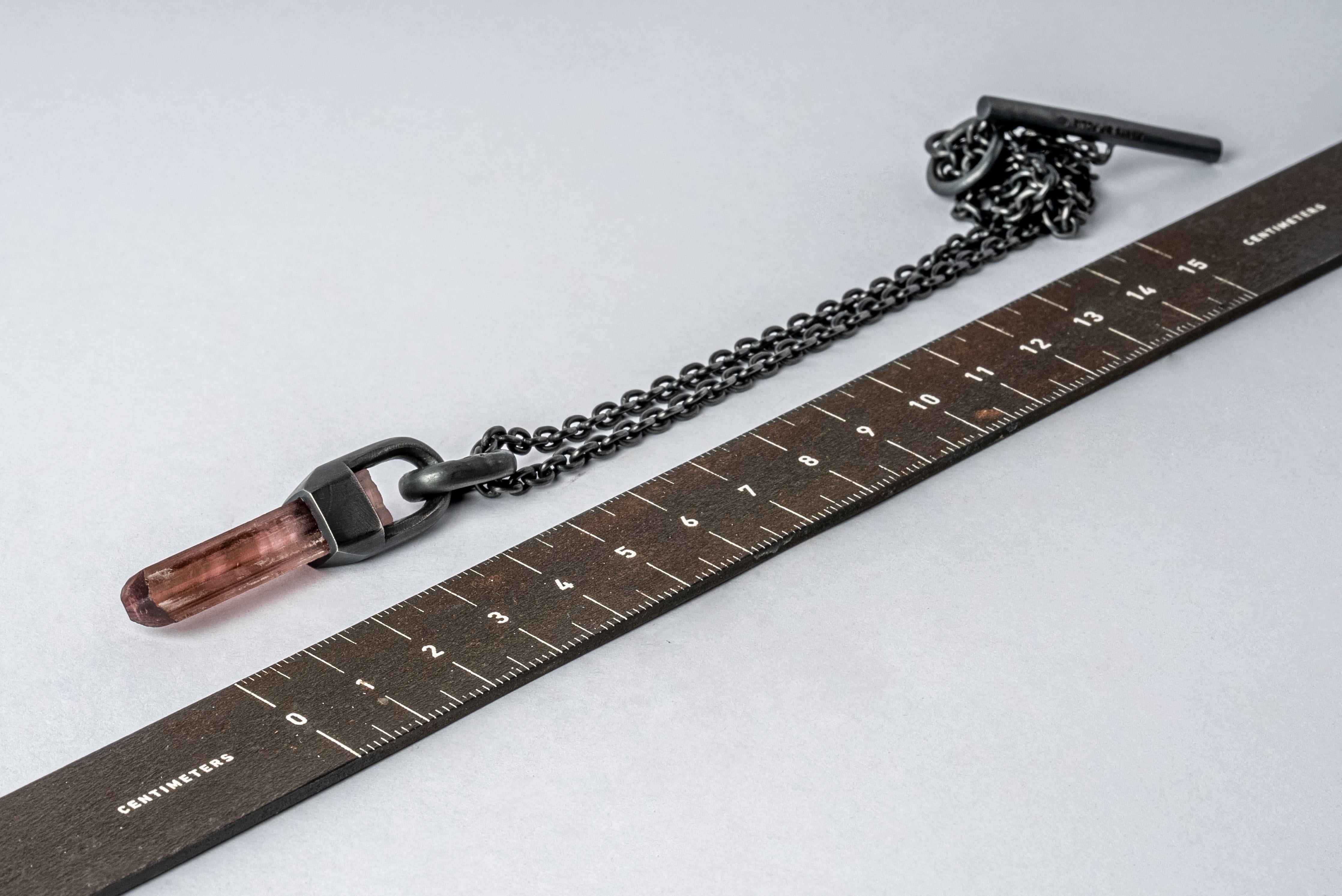 Talisman Necklace SPECIMEN (Brace-Held, 50cm, Rubellite, KA+RBL) For Sale 2