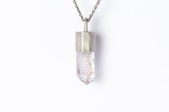 Talisman Necklace SPECIMEN (Brandberg Amethyst Quartz, DA+BAQ)