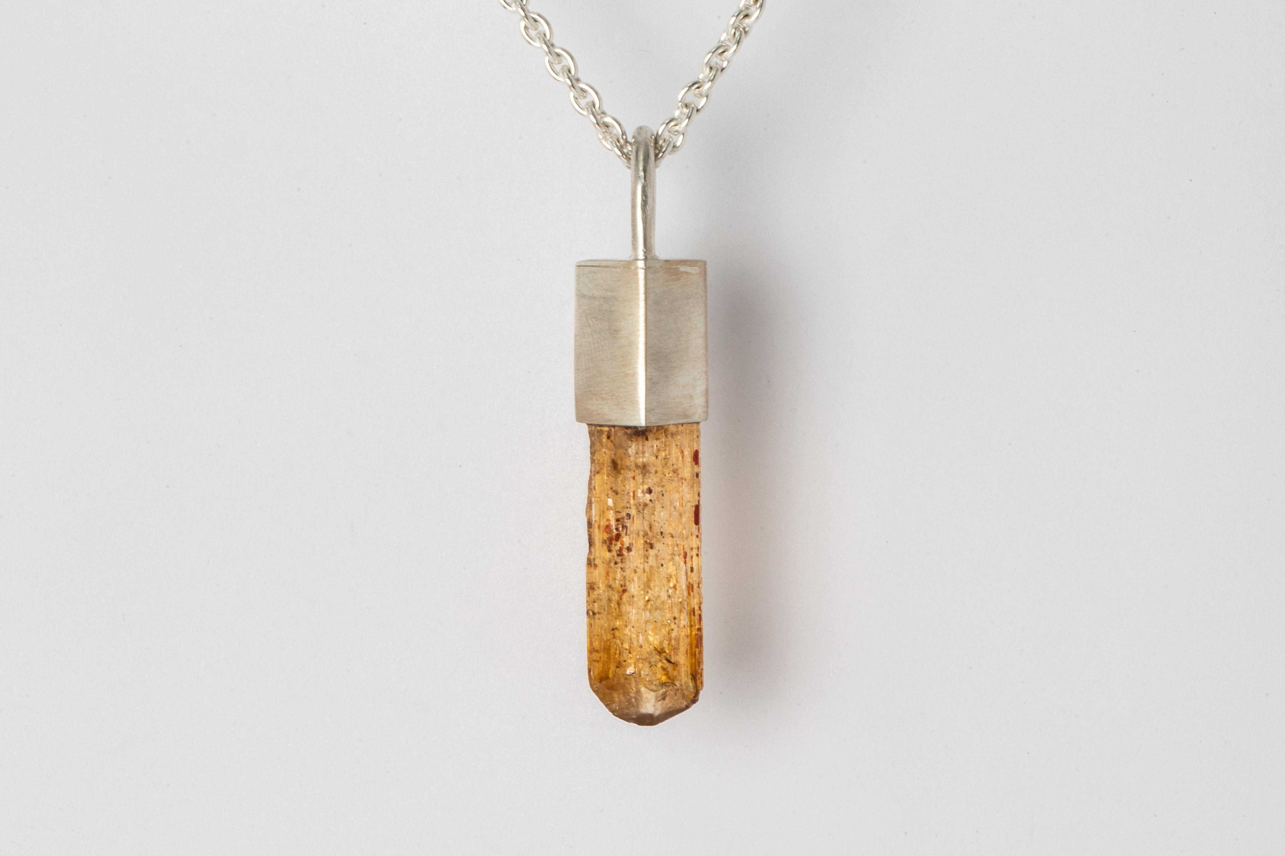 Talisman Necklace SPECIMEN (Imperial Topaz, MA+ITOP) In New Condition For Sale In Paris, FR