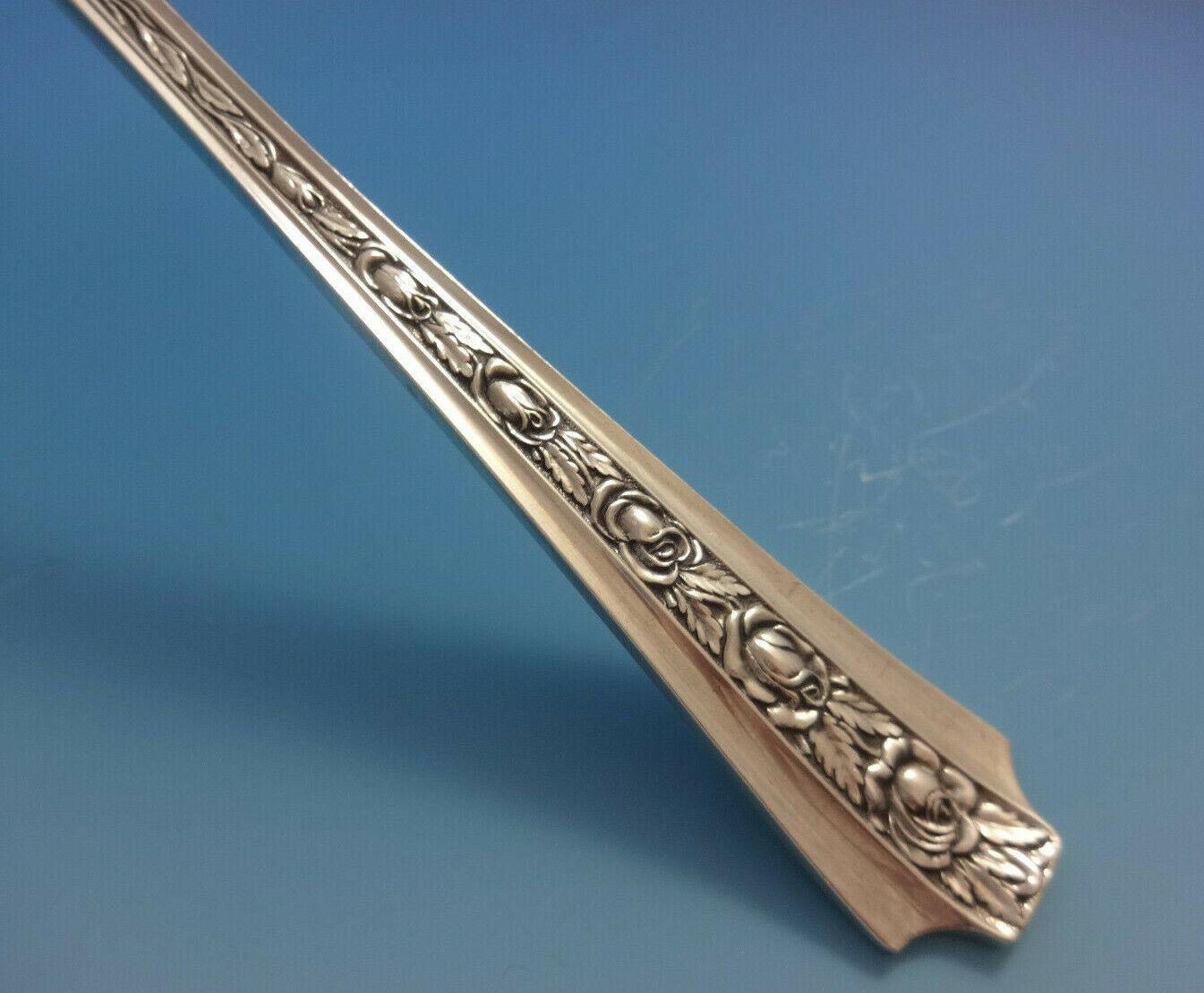 Metà XX secolo Servizio di posate in argento Sterling Talisman Rose by Frank Whiting 12 Set 86 Pezzi in vendita