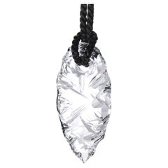 Talisman V Rock Crystal necklace Mens Christmas gift Unisex birthday Japan silk