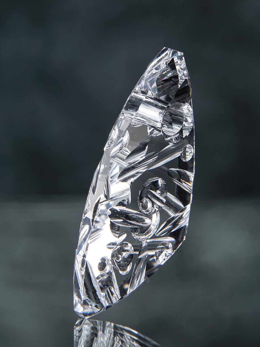 Talisman VI Rock Crystal Pendant Unique Carving Unisex Necklace 1