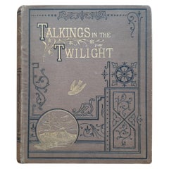 Antique Talking in the Twilight by J.J.J. Published, circa 1885