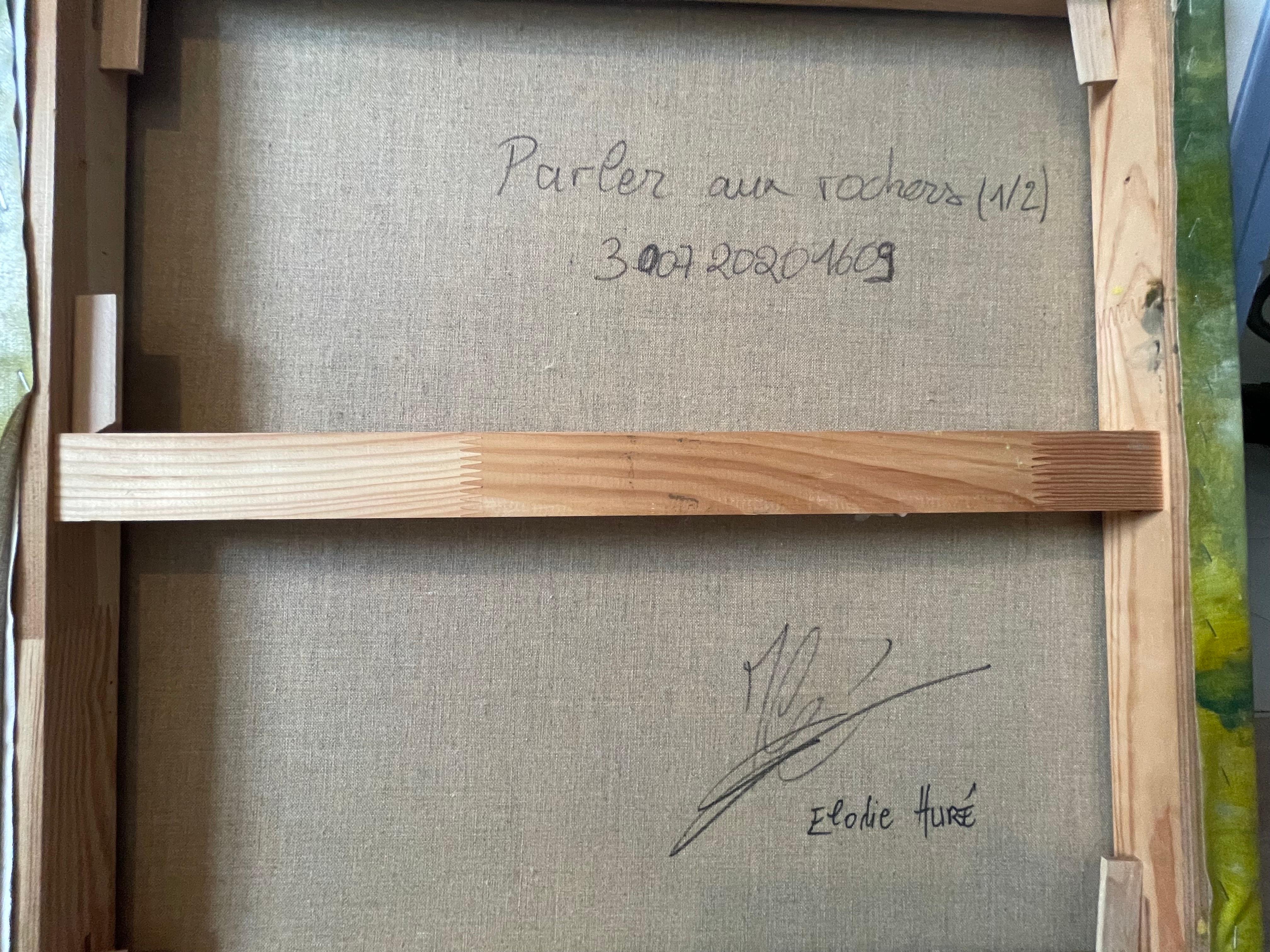 Mit Felsen sprechen 2, Elodie Hur, 2020 (Geölt) im Angebot