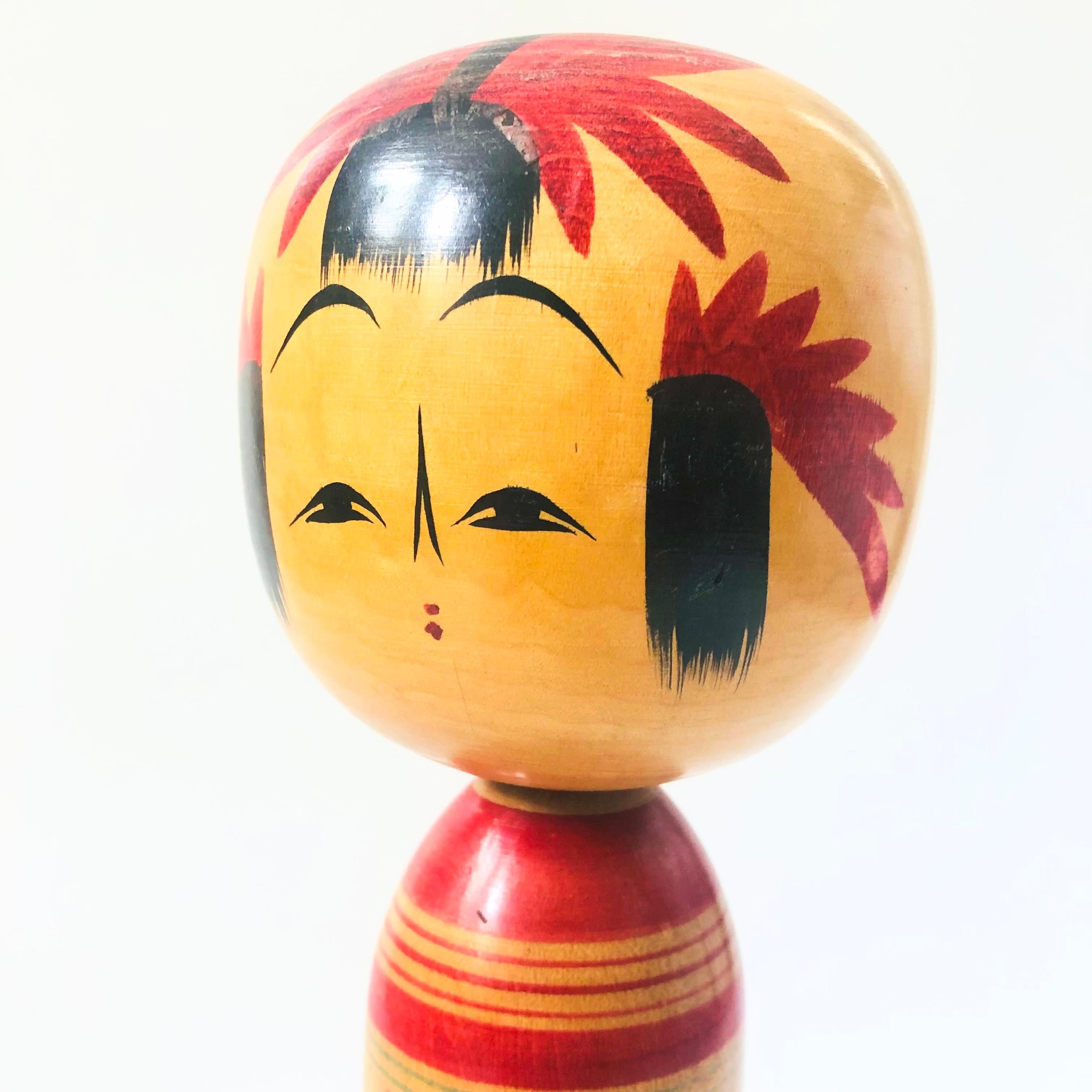 Giapponese Bambola Kokeshi giapponese alta 12 pollici in vendita