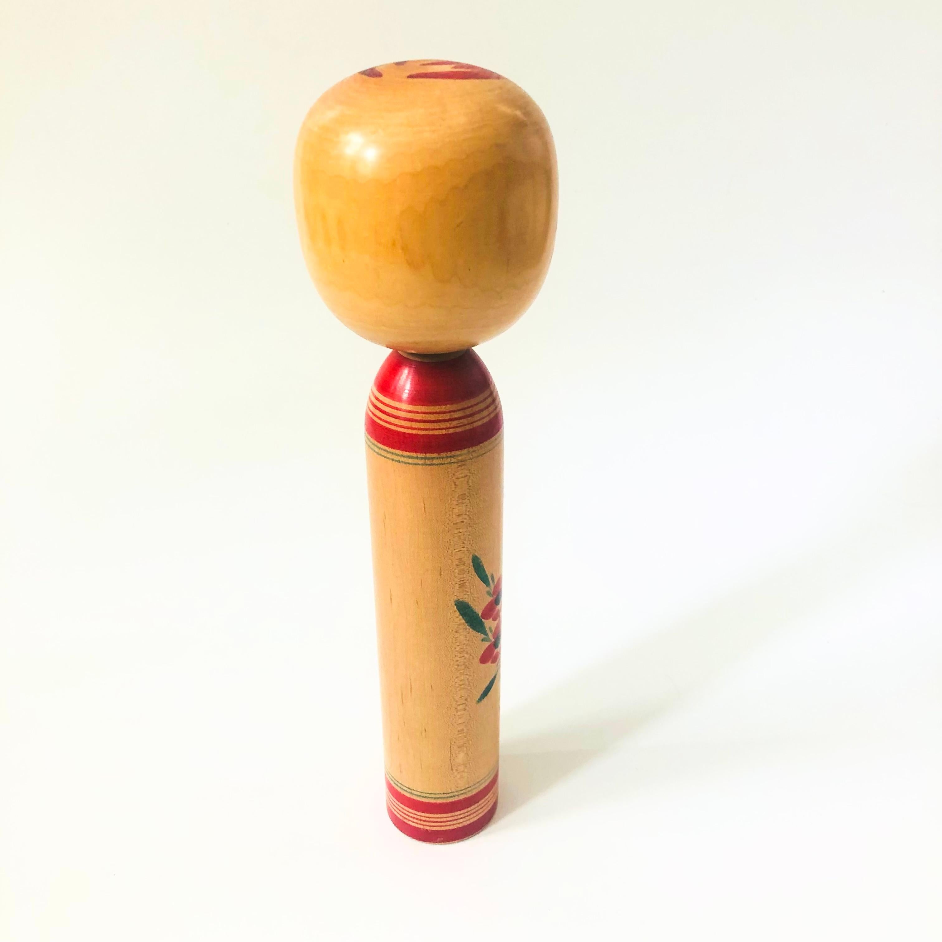 XX secolo Bambola Kokeshi giapponese alta 12 pollici in vendita