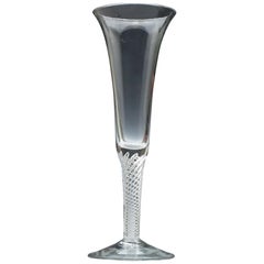 Tall 18th Century Georgian Air Twist Ale Glass, circa 1750