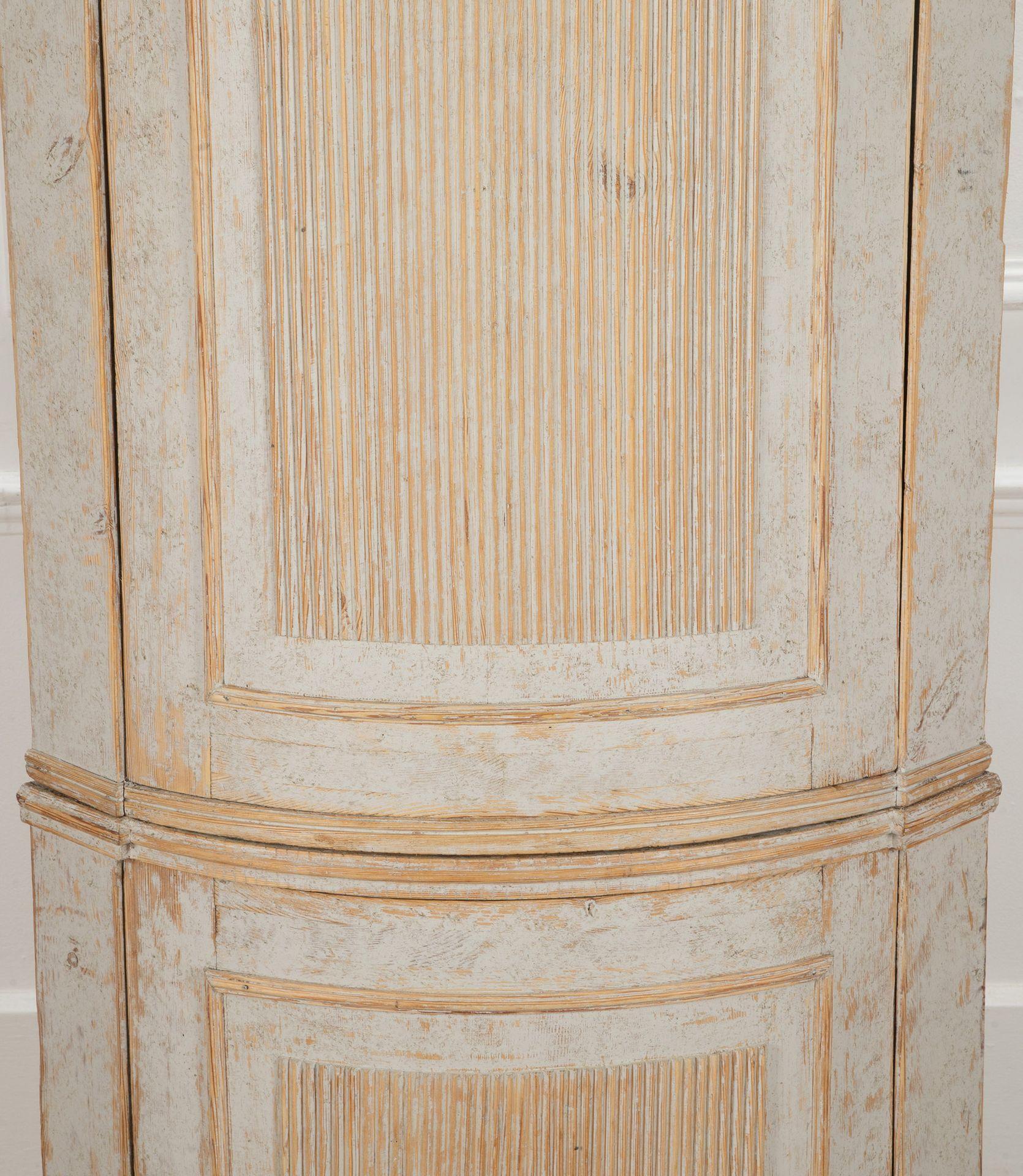 Tall 18th Century Swedish Gustavian Corner Cupboard 5