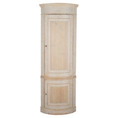 Tall 18th Century Swedish Gustavian Corner Cupboard