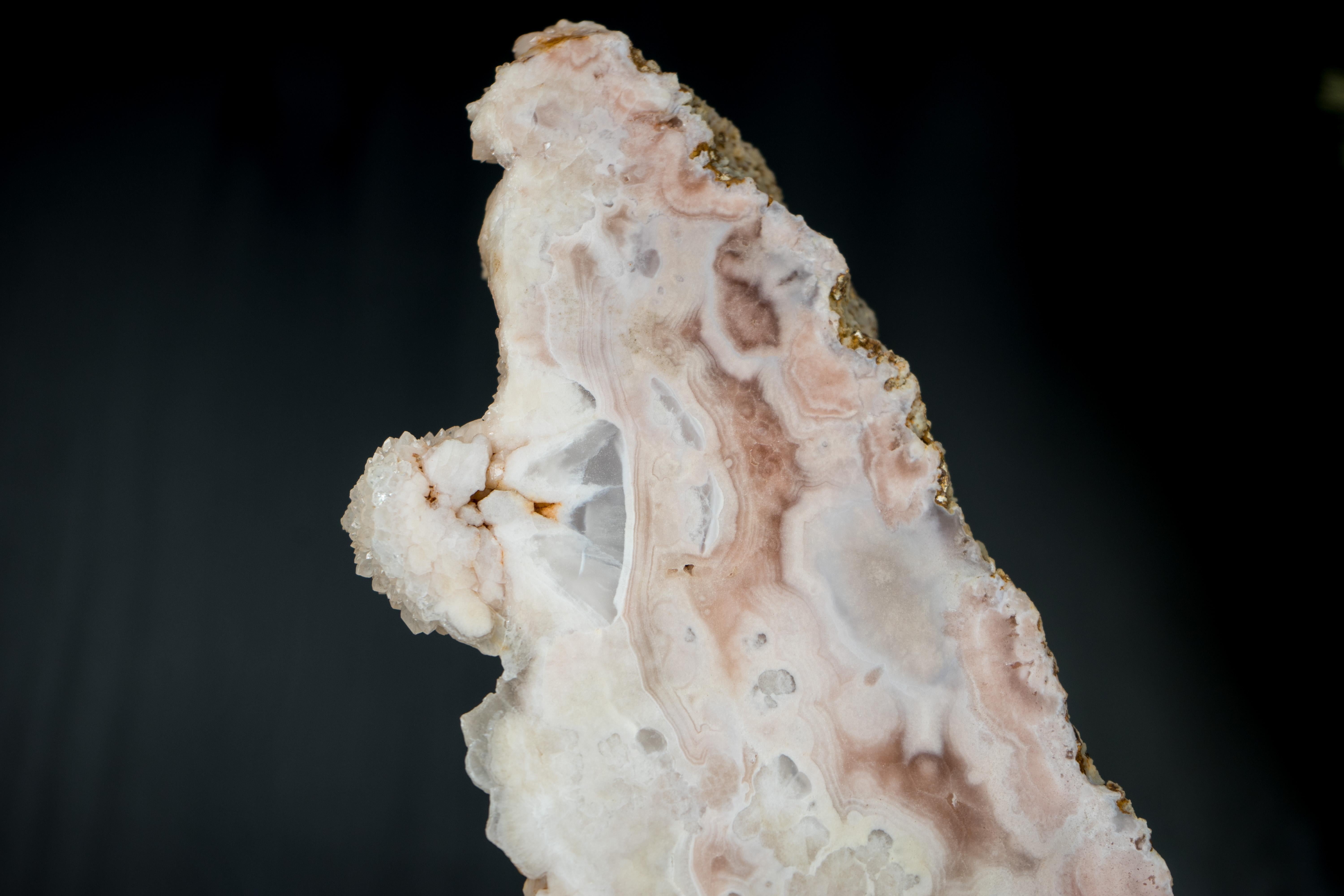 Losa alta de amatista rosa de 19