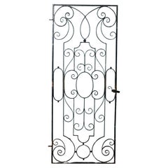 Tall 1920s Wrought Iron Garden Side Gate