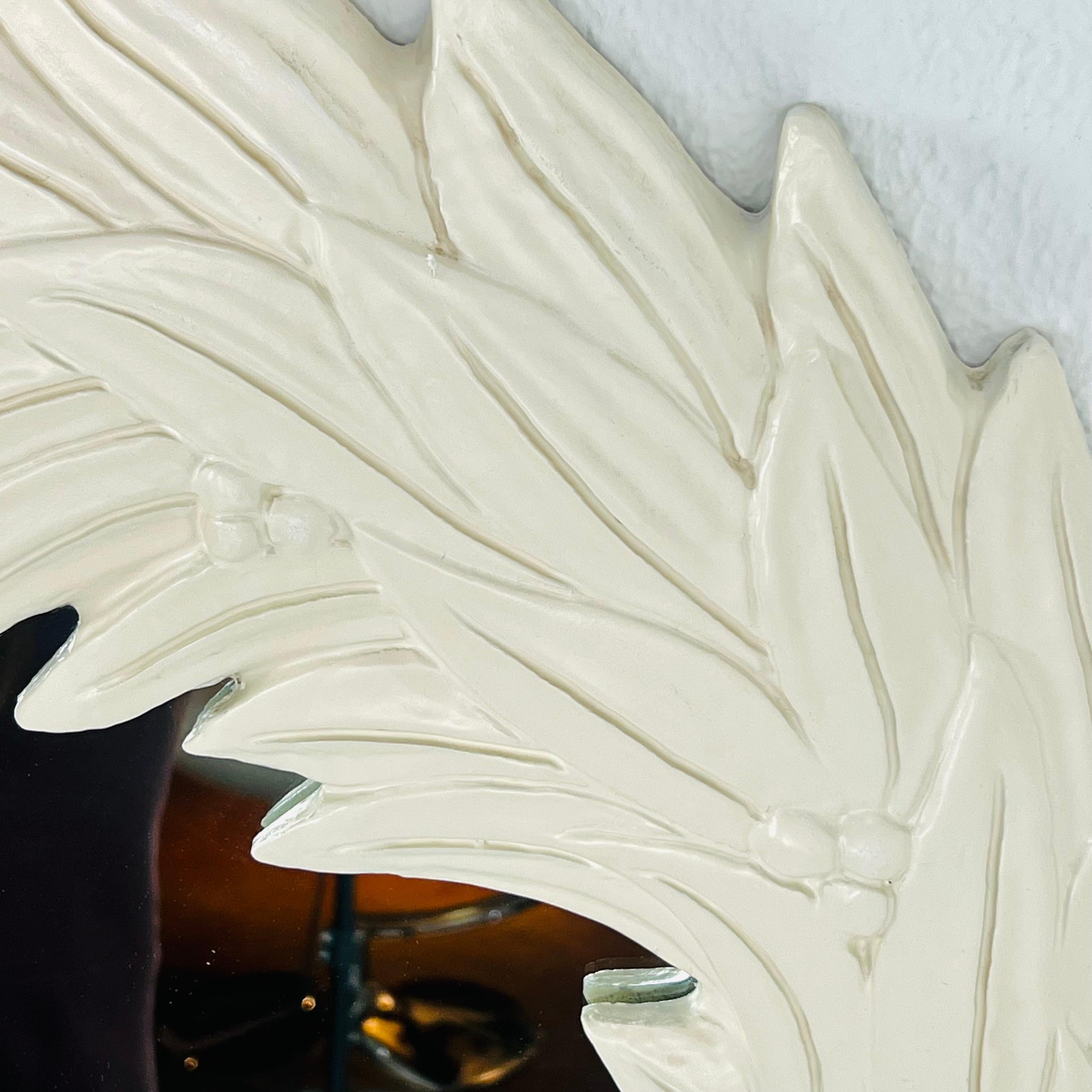 Tall 1970s Palm Frond Mirror in the Style of Serge Roche 8