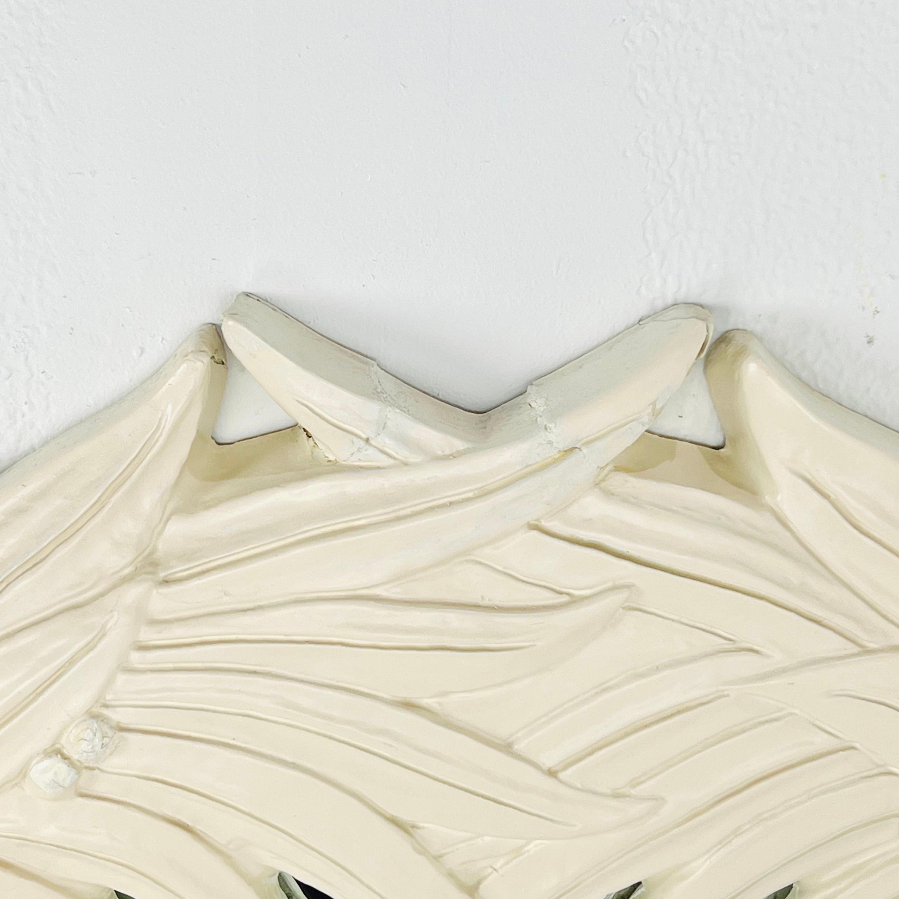 Tall 1970s Palm Frond Mirror in the Style of Serge Roche 2