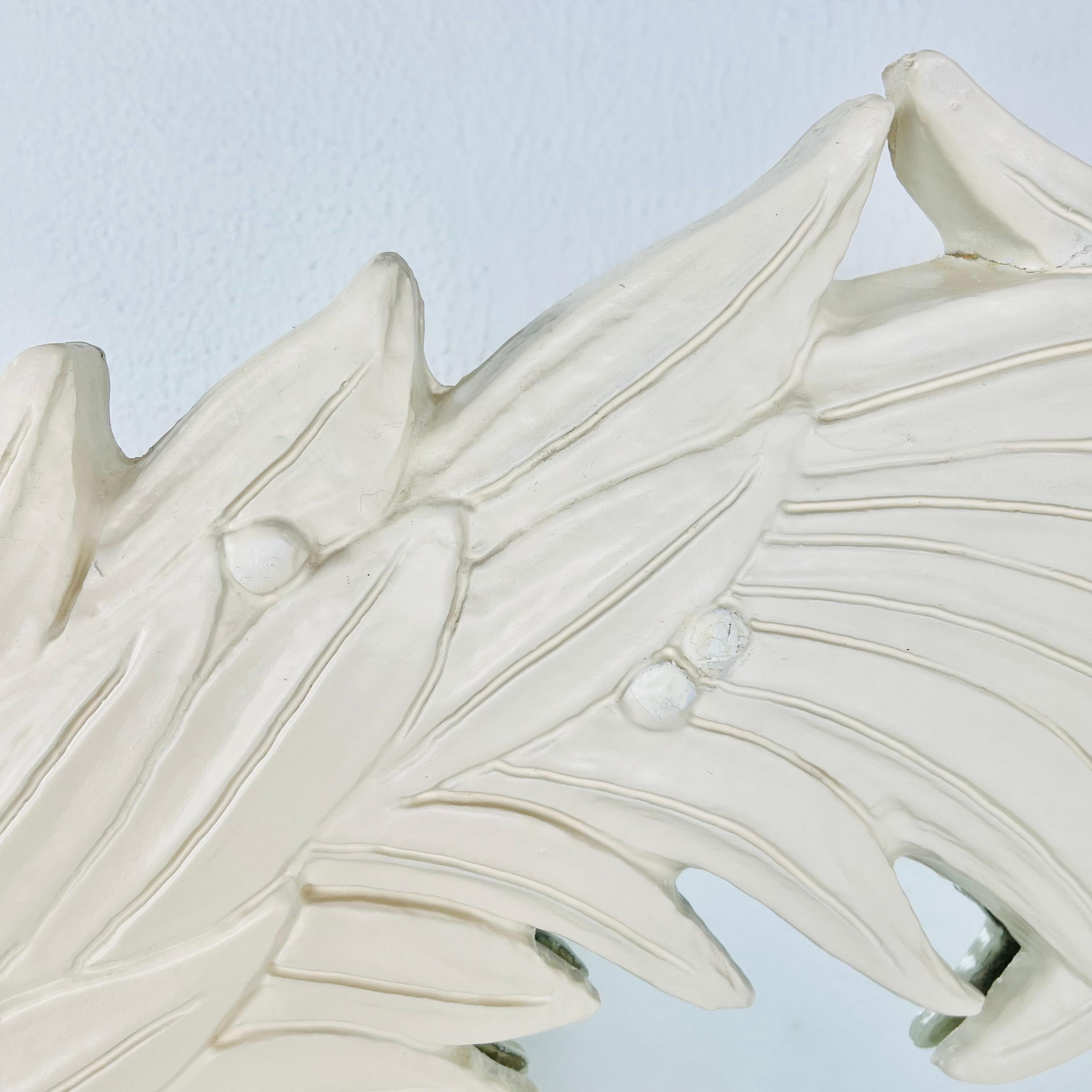 Tall 1970s Palm Frond Mirror in the Style of Serge Roche 4