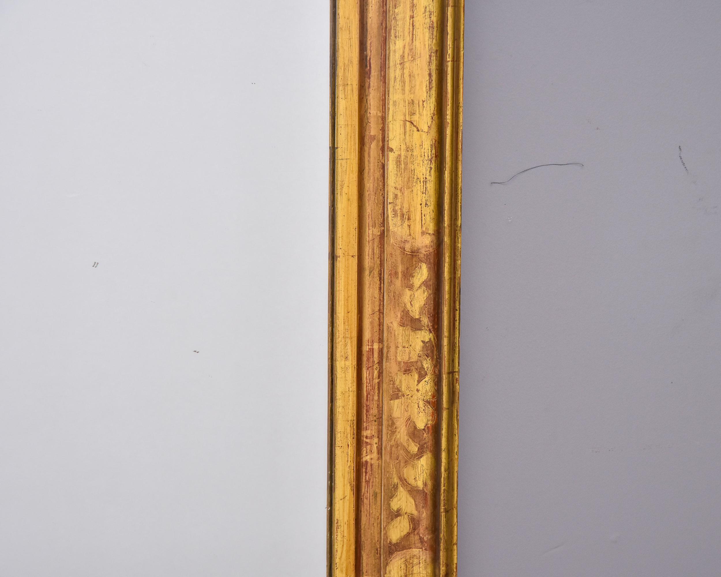 Tall 19th Century Louis Philippe Gilt Mirror For Sale 6
