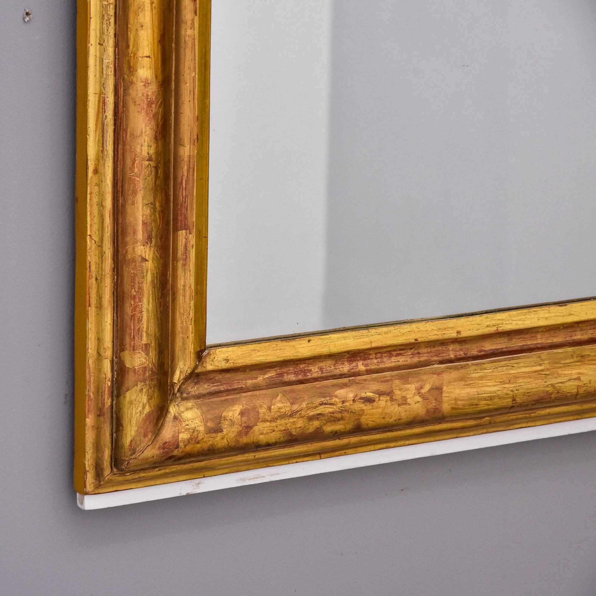Tall 19th Century Louis Philippe Gilt Mirror For Sale 4