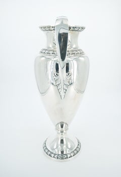 Tall 19th Century English Sterling Silver Decorative Centerpiece Vase