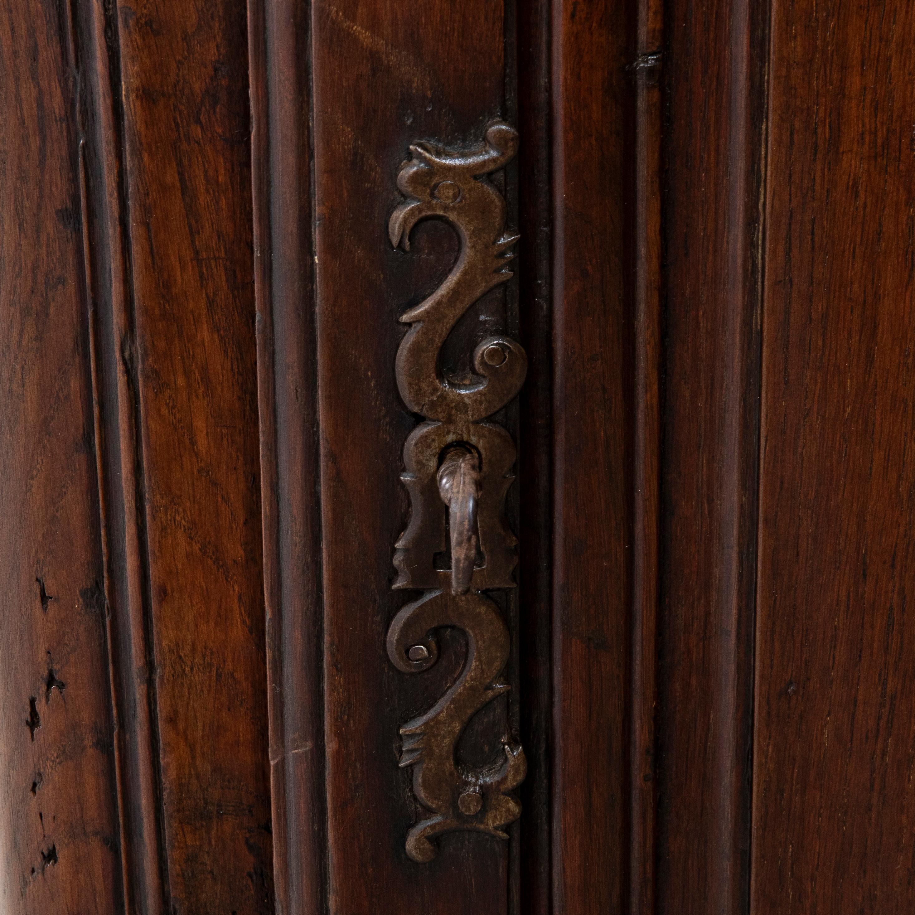 Tall 19th Century French Hand Carved Oak Jam Cabinet From Normandy 7