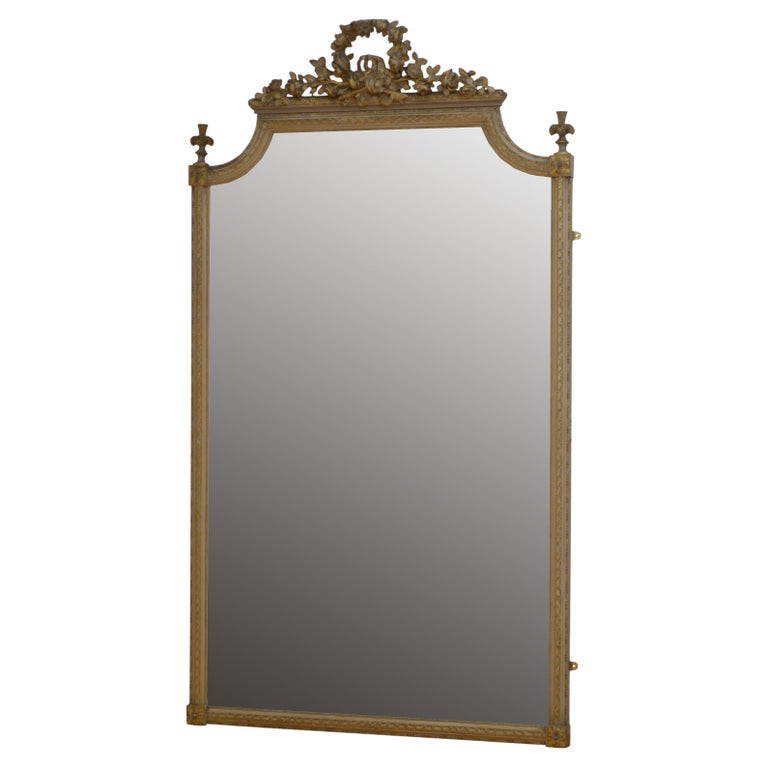 Tall 19th Century Leaner Mirror at 1stDibs