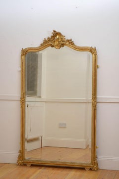 Tall 19th Century Pier Mirror H177cm