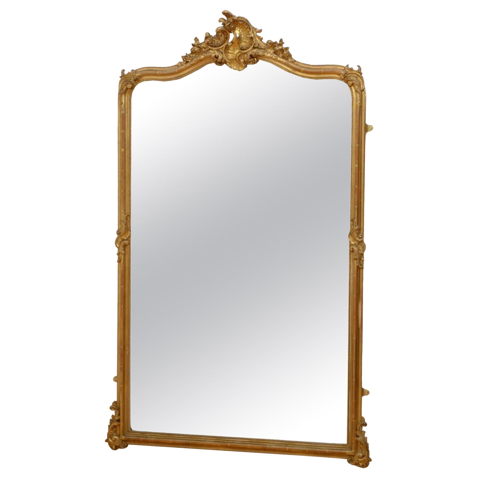Grand miroir de pilier du 19ème siècle H177 cm