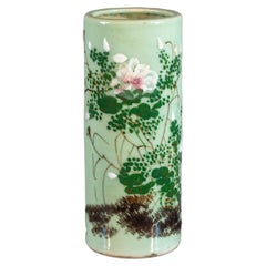 Antique Tall 20th Century Celadon Vase