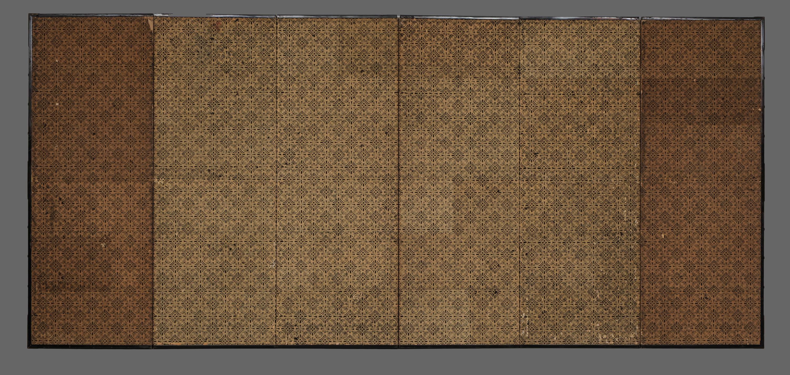 Tall 6-panel byôbu with phoenixes attributed to Kanô Isen’in Naganobu For Sale 11
