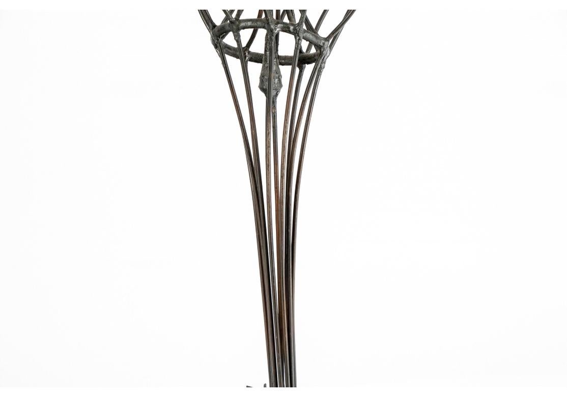 Mid-Century Modern Tall Abstract Midcentury Iron Sculpture For Sale