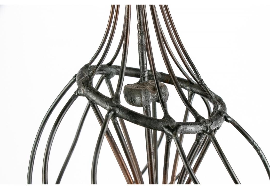 Tall Abstract Midcentury Iron Sculpture For Sale 1