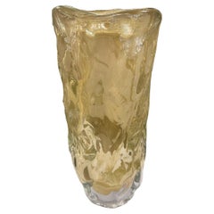 Grand vase abstrait Sommerso Burri de Murano