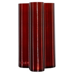 Tall Amber Splash Vase by Mana