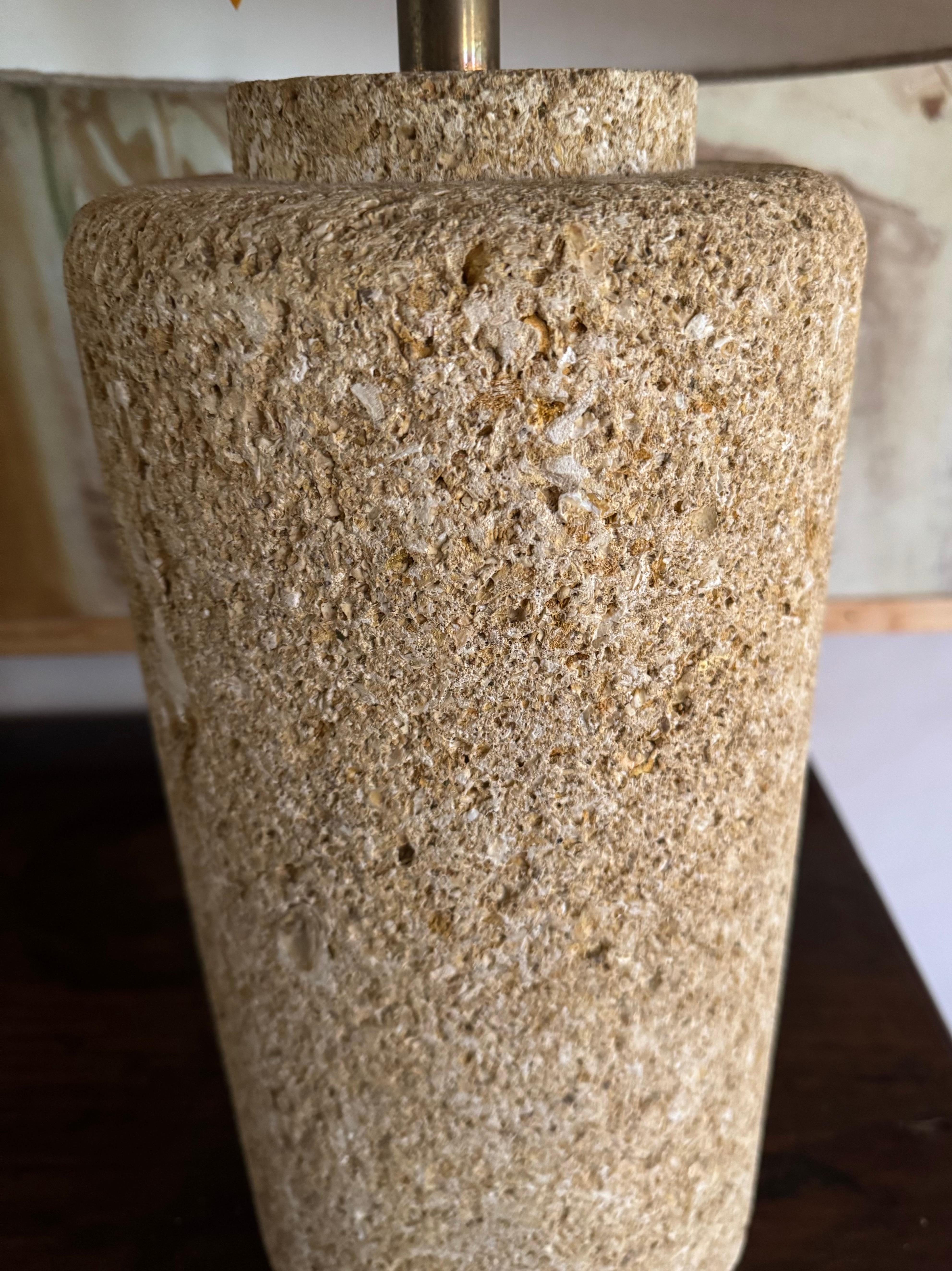 French Tall and heavy gard stone lamp. For Sale