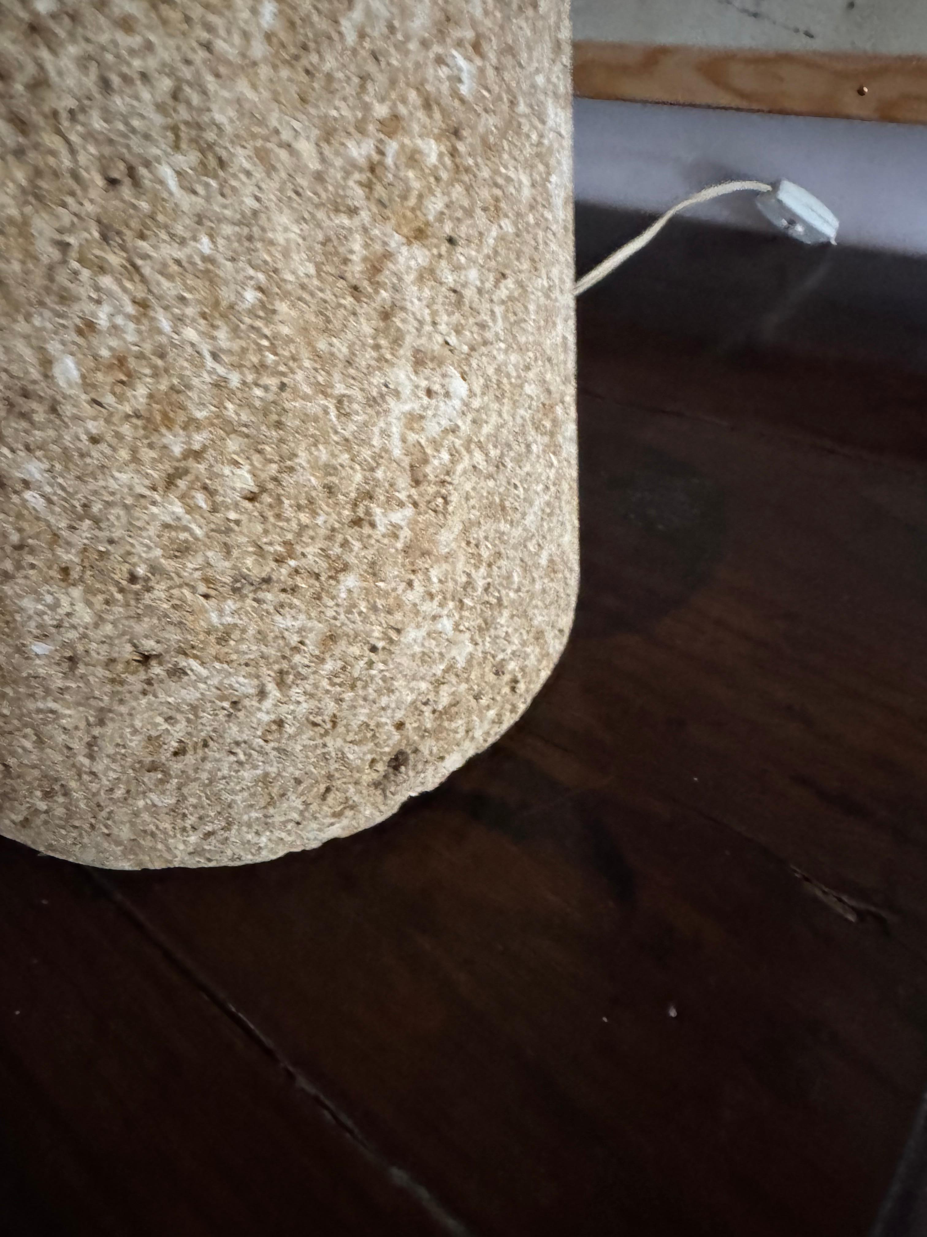 20th Century Tall and heavy gard stone lamp. For Sale