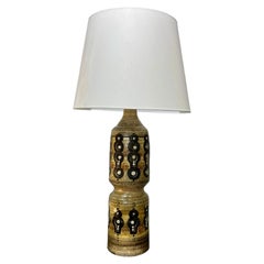 Große und beeindruckende Keramiklampe "Totem" von G. Pelletier, 1970er Jahre