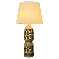 Große und beeindruckende Keramiklampe "Totem" von G. Pelletier, 1970er Jahre