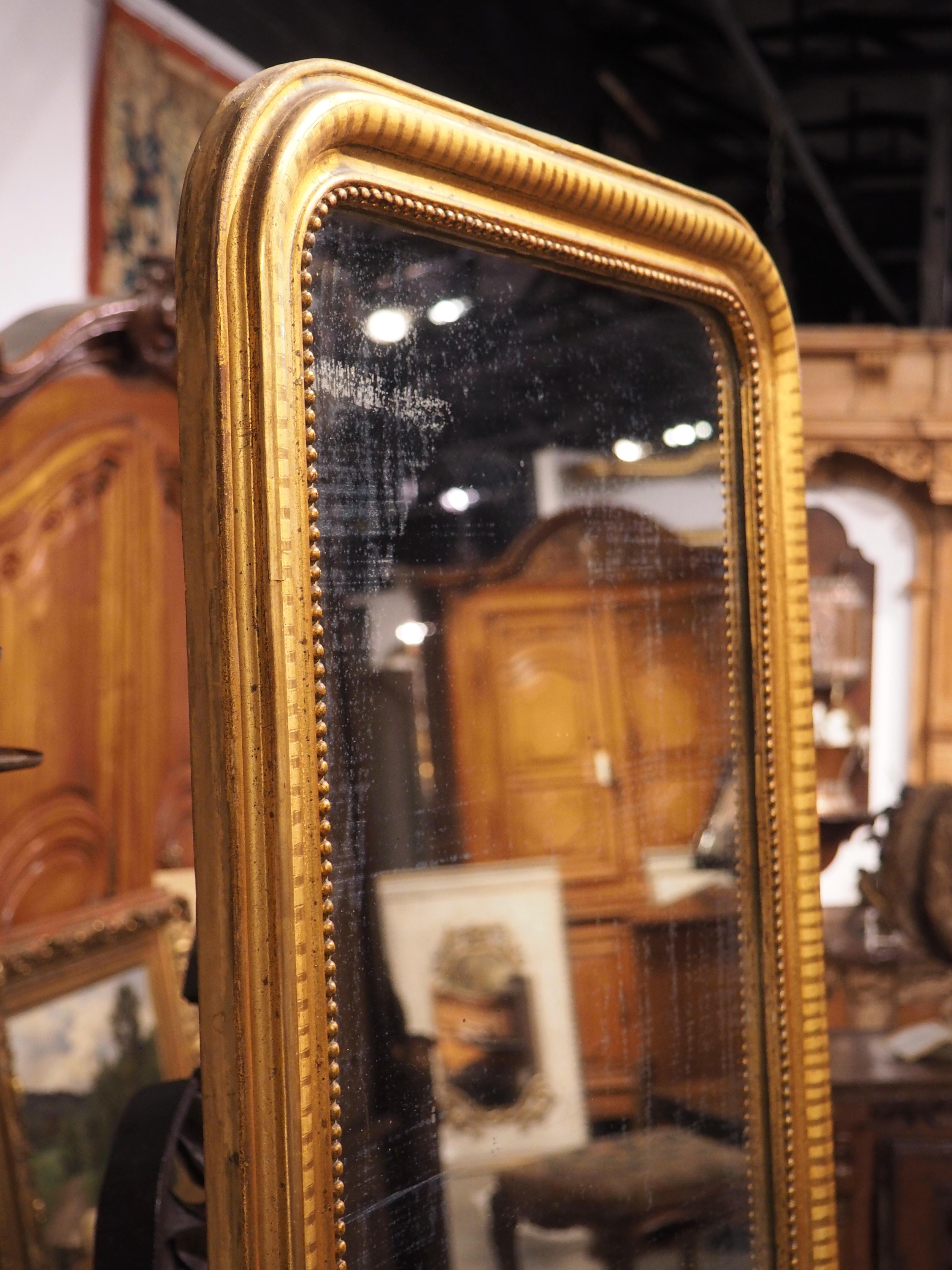 Tall and Narrow Antique French Louis Philippe Mirror, Circa 1840 4