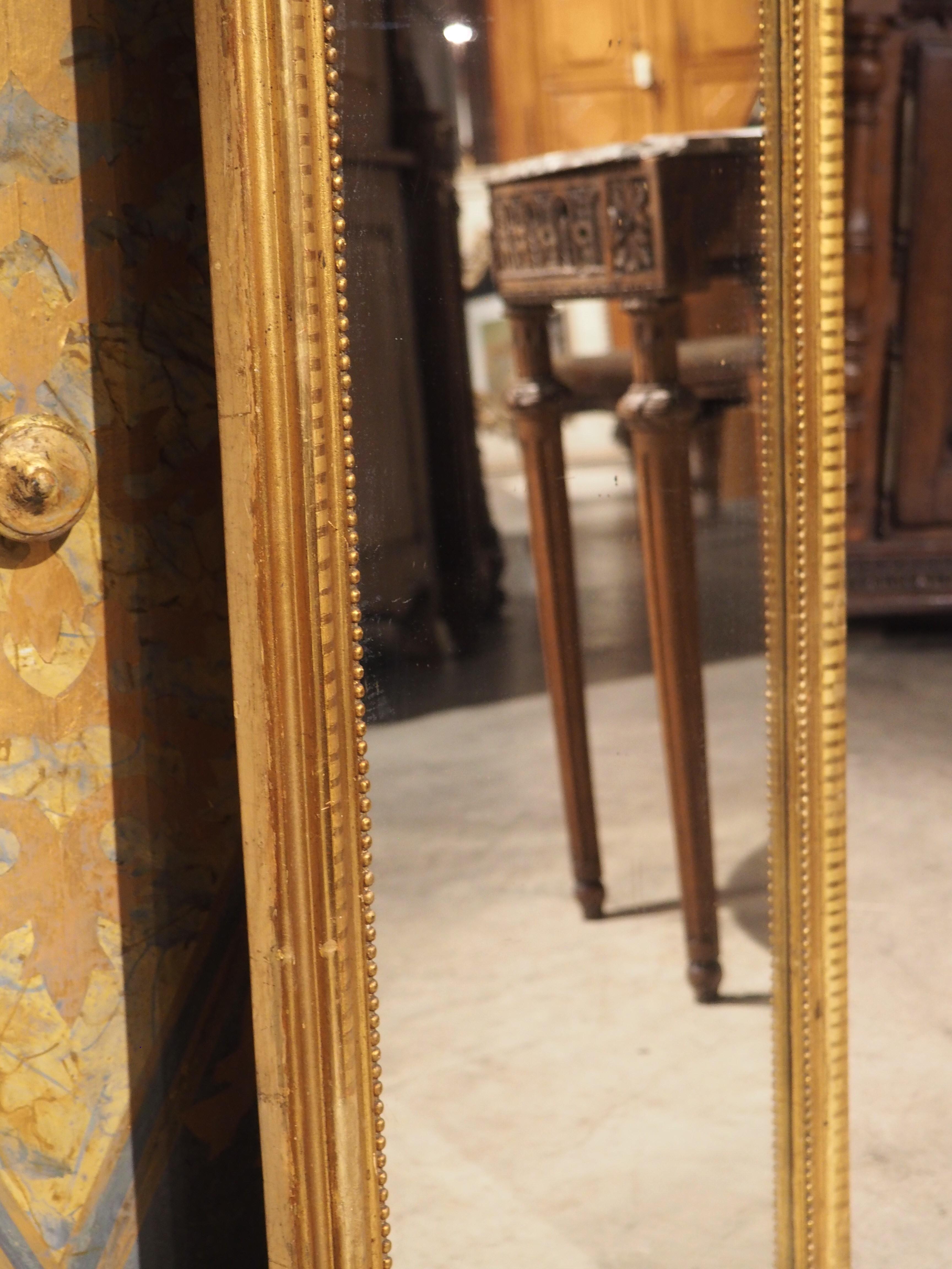 Tall and Narrow Antique French Louis Philippe Mirror, Circa 1840 5