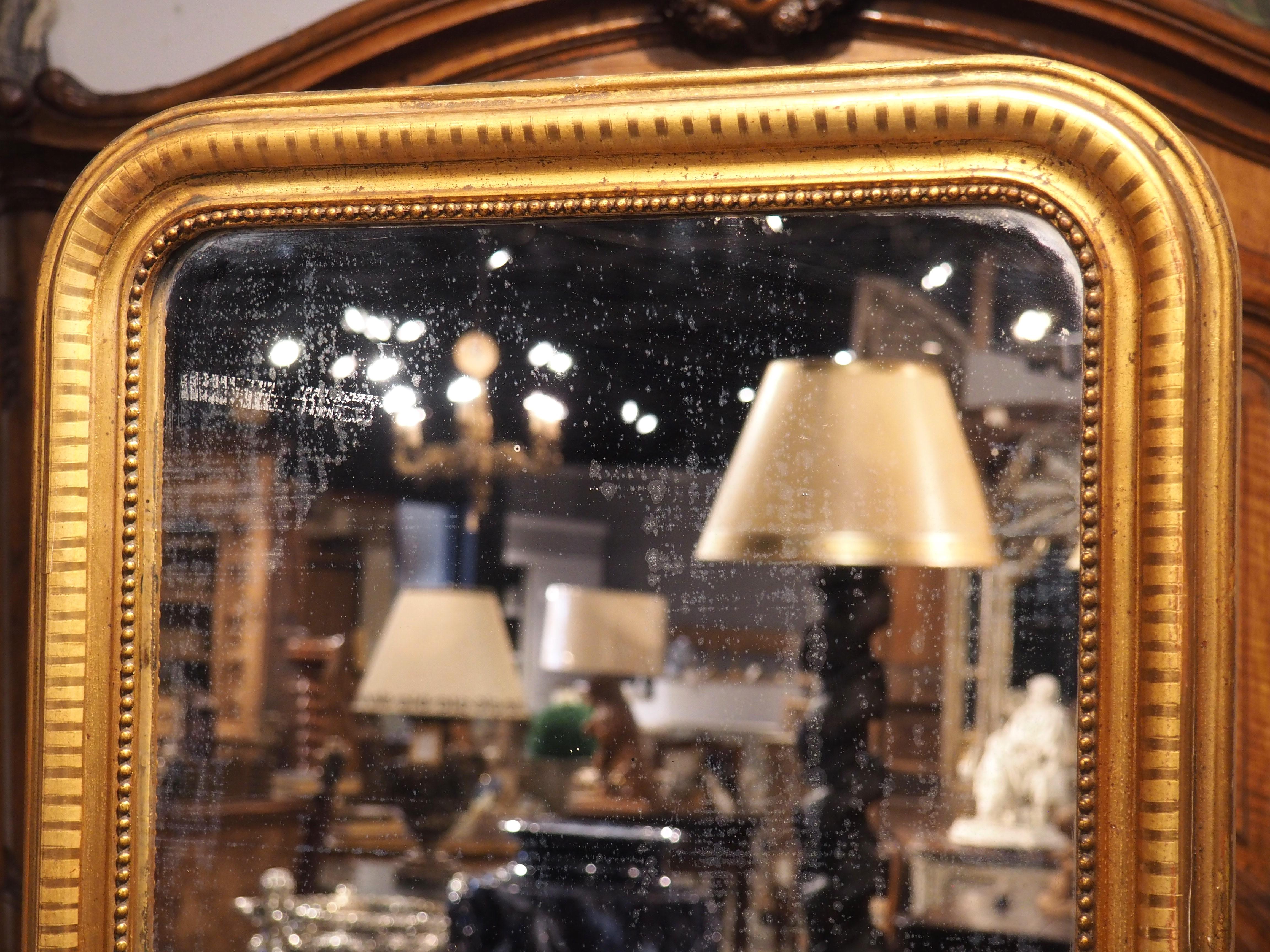 Tall and Narrow Antique French Louis Philippe Mirror, Circa 1840 7