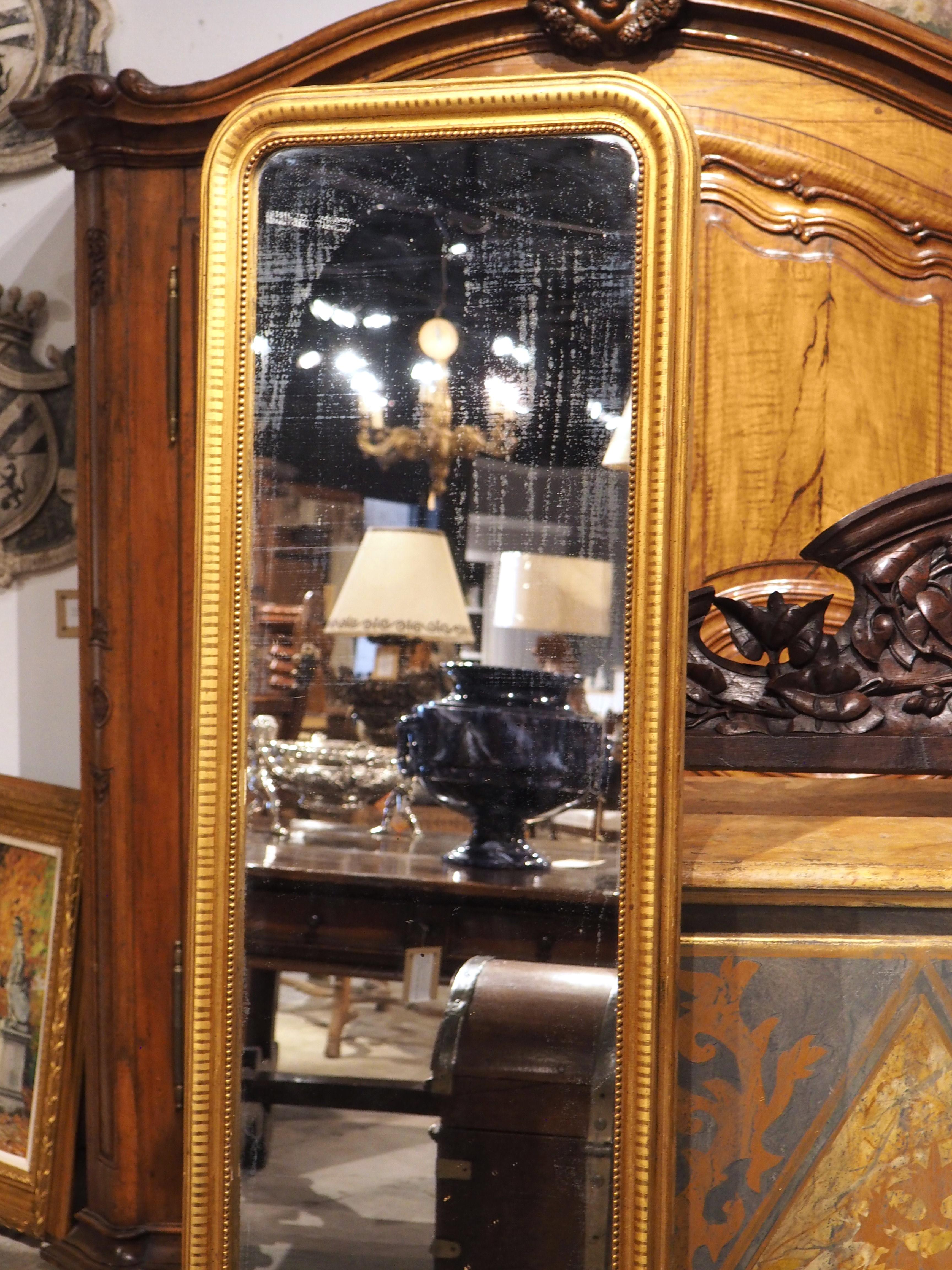 Tall and Narrow Antique French Louis Philippe Mirror, Circa 1840 8
