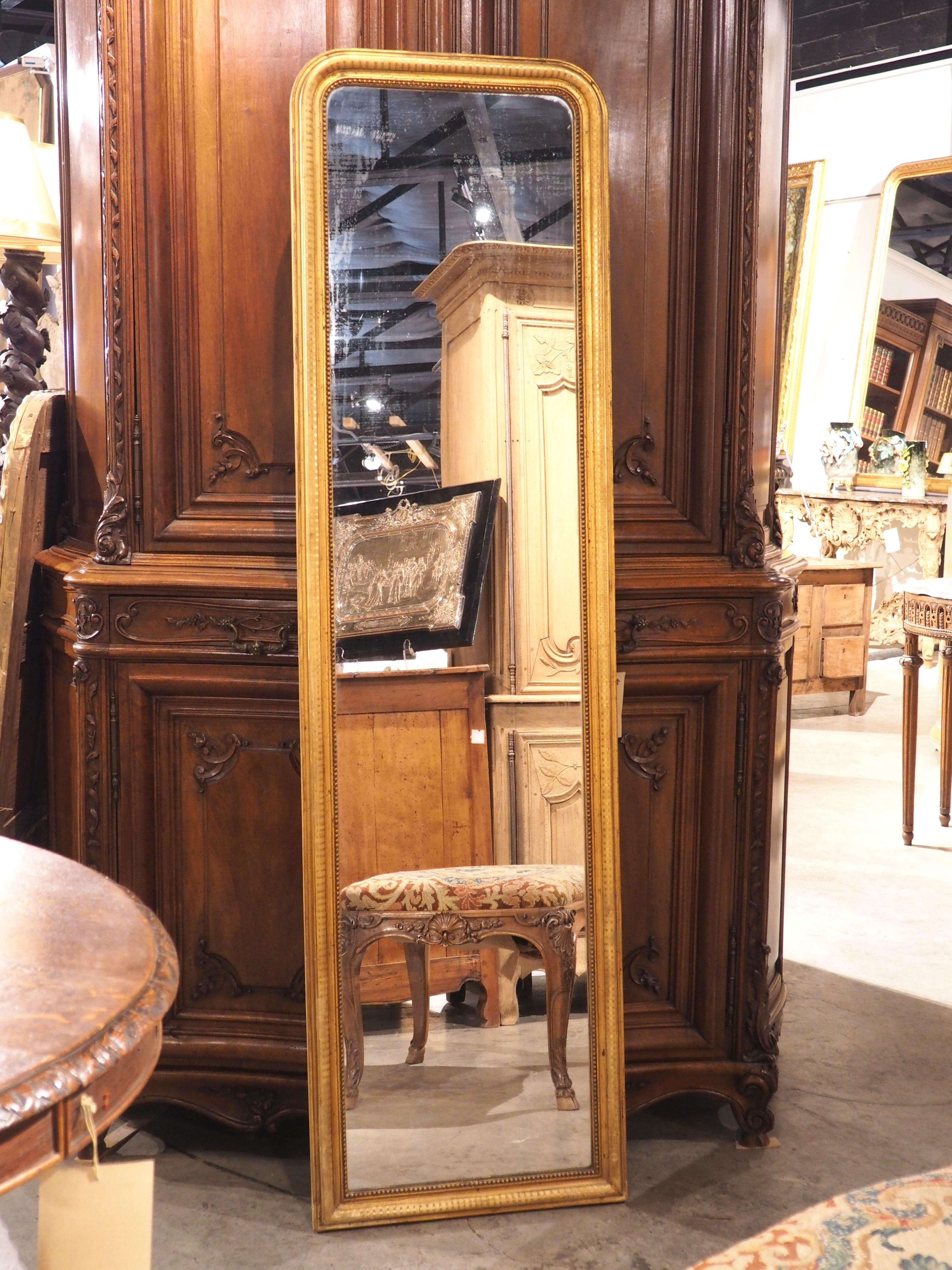 Tall and Narrow Antique French Louis Philippe Mirror, Circa 1840 10