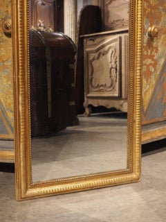 Tall and Narrow Antique French Louis Philippe Mirror, Circa 1840