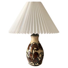 Lampada da tavolo in ceramica danese Art Nouveau Danico Pottery, anni 20