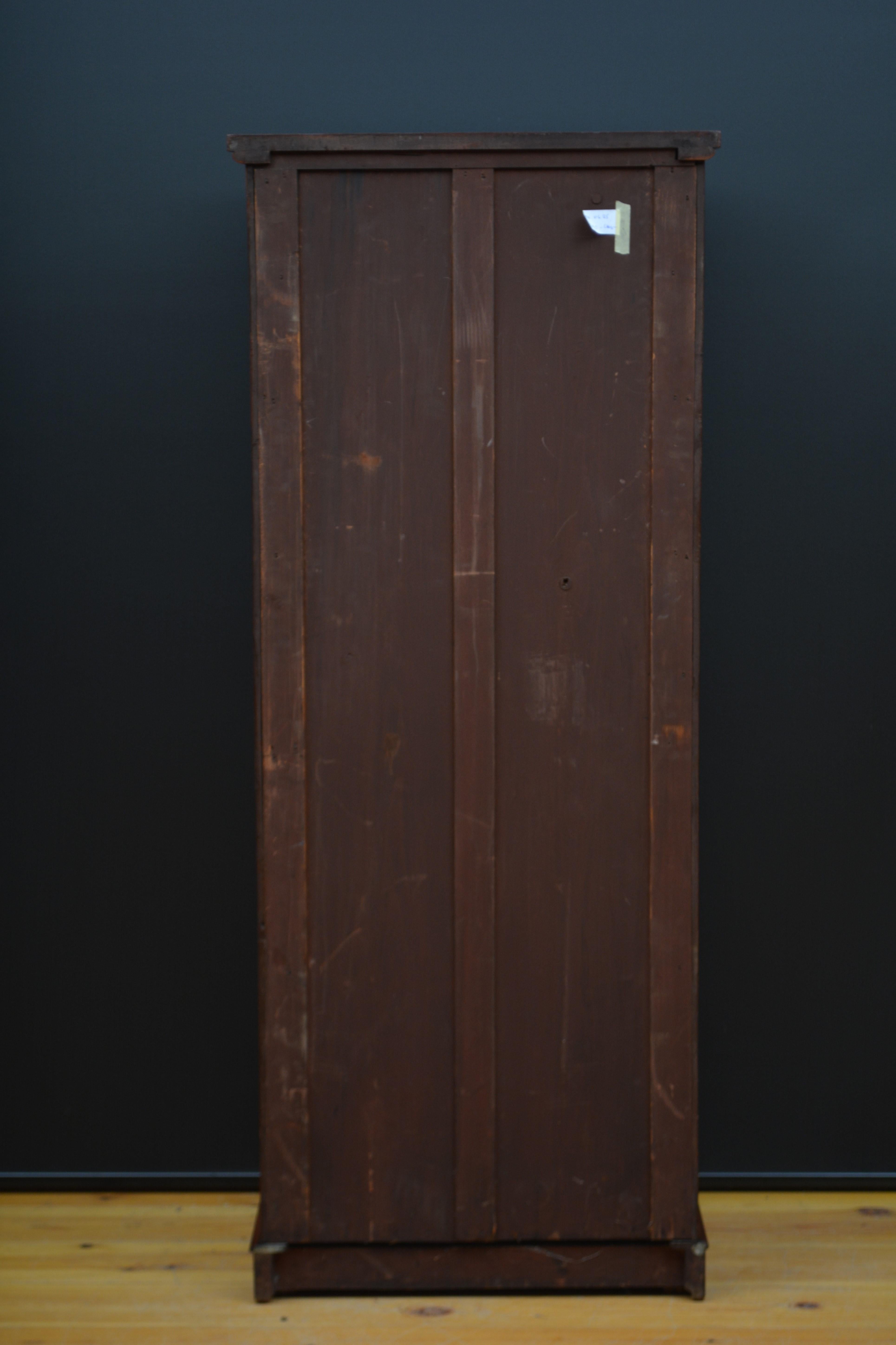 Tall and Slim Victorian Mahogany Chest of Drawers For Sale 9