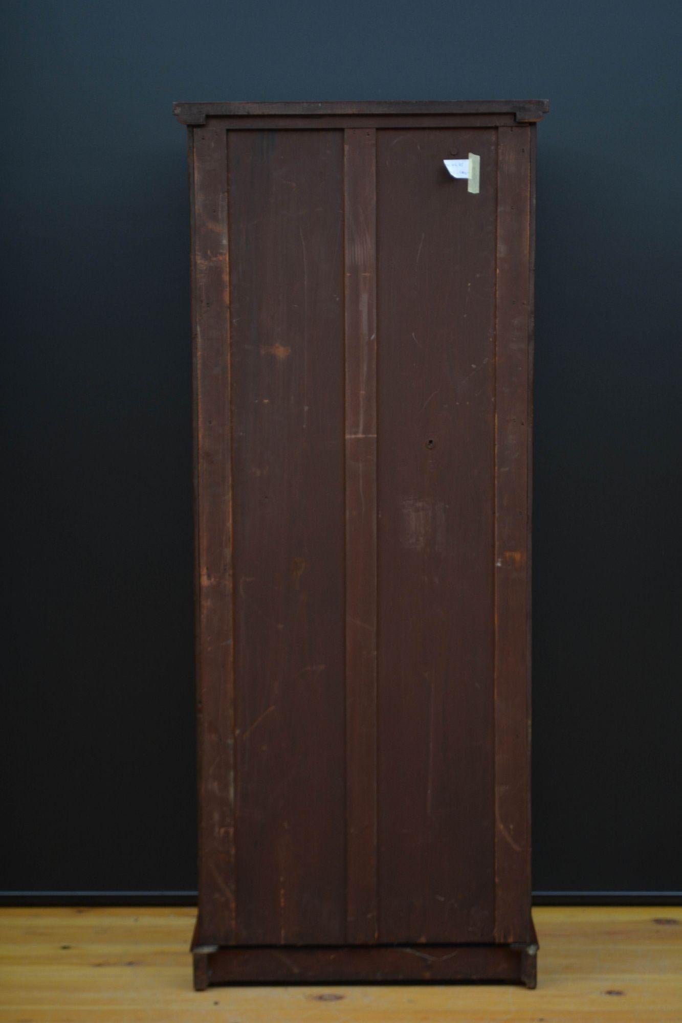 Tall and Slim Victorian Mahogany Chest of Drawers For Sale 9