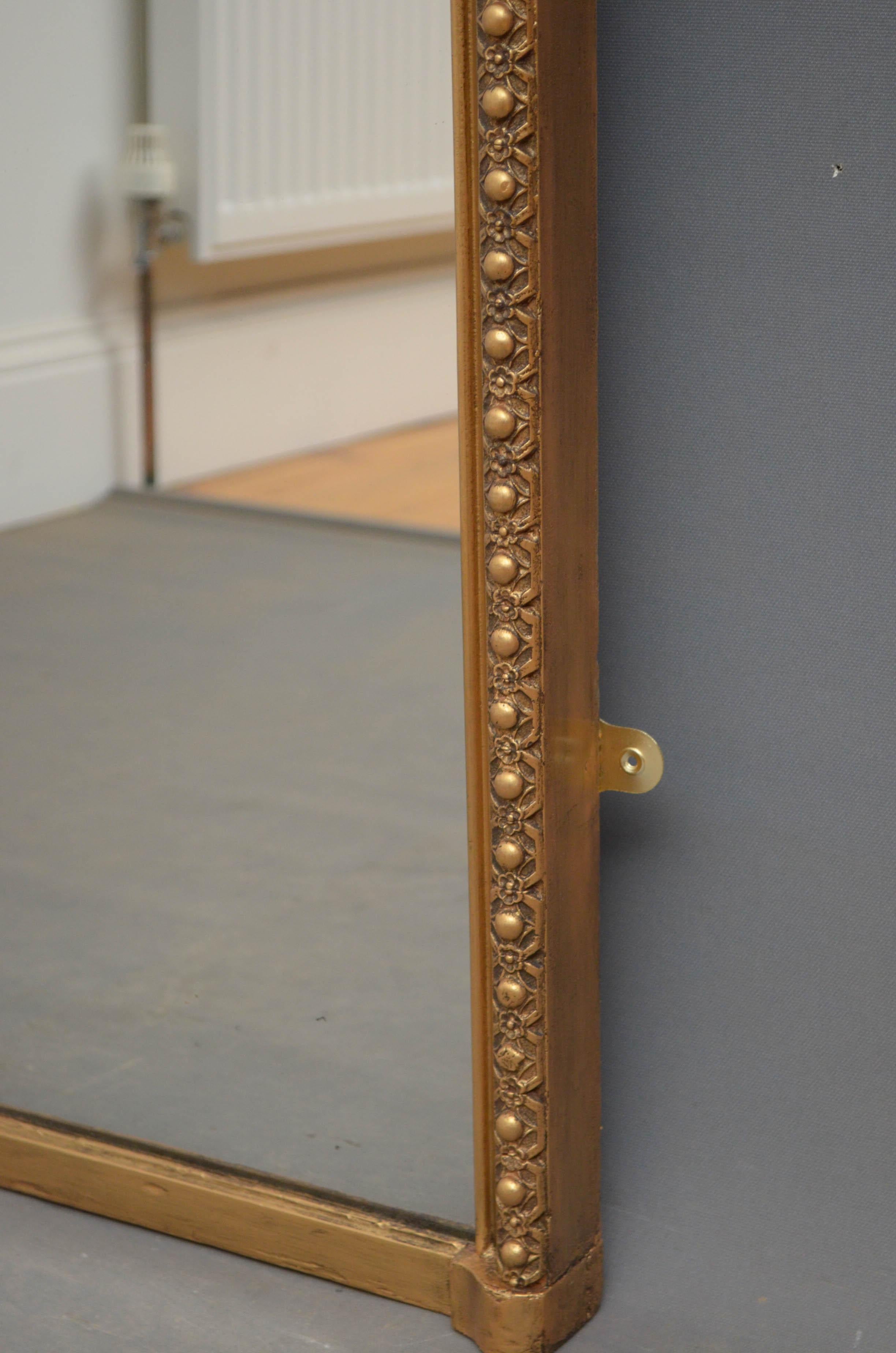 Tall and Slim Victorian Mirror 3