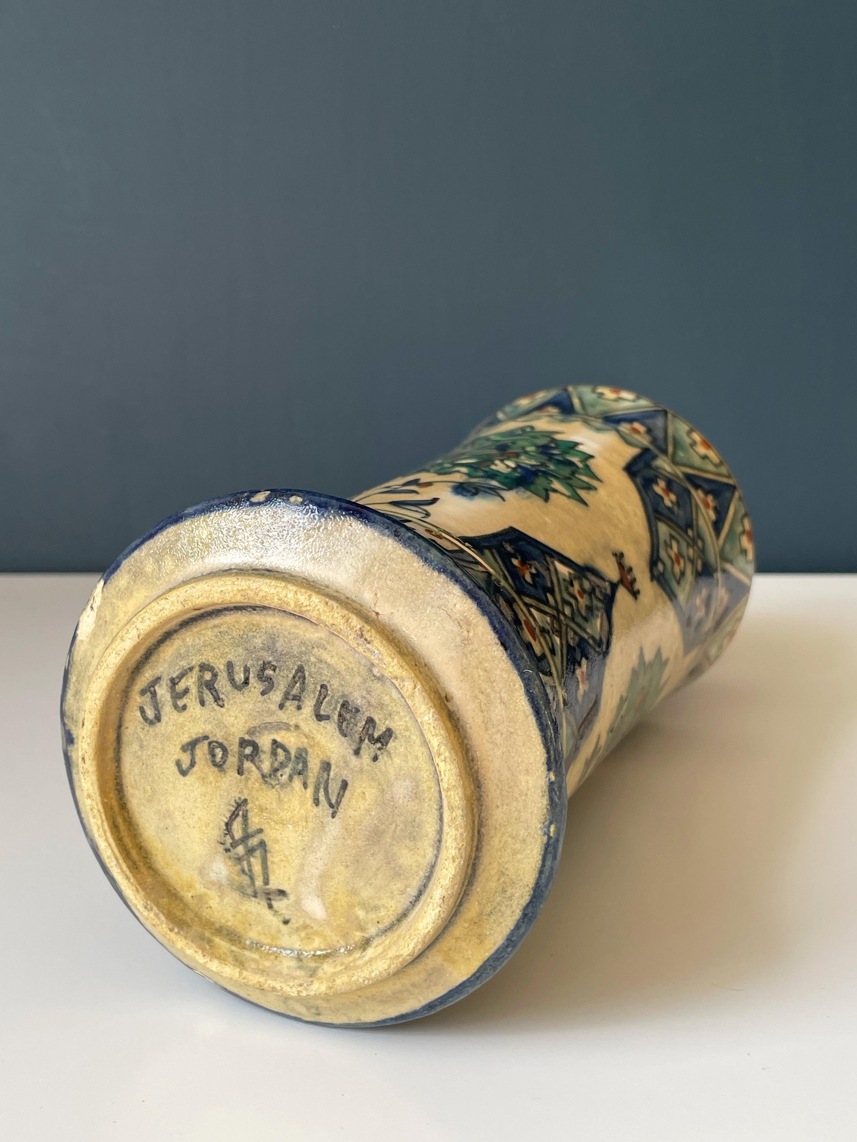 Antike armenische Keramikvase um 1920, Jerusalem im Angebot 5