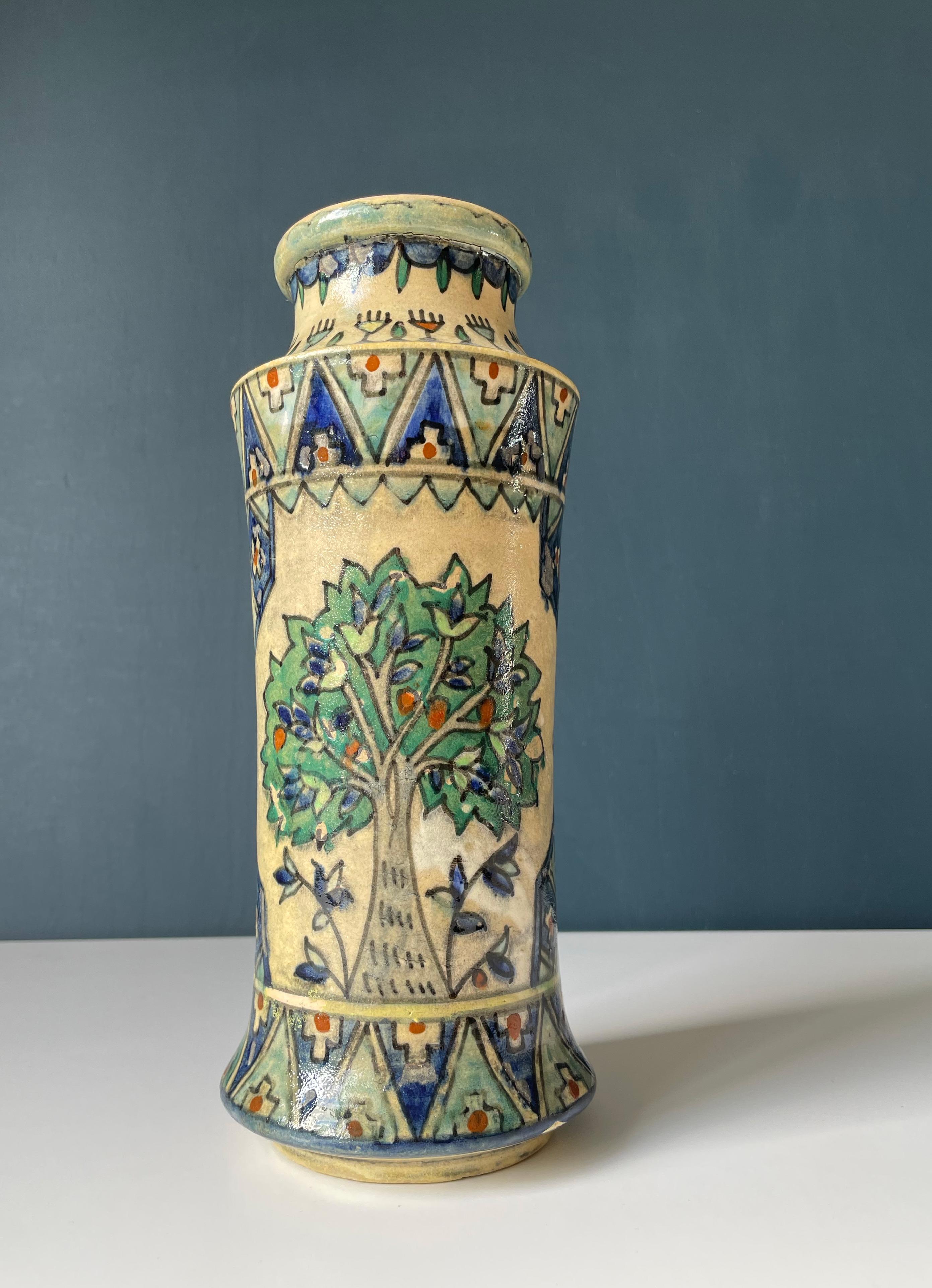 Antike armenische Keramikvase um 1920, Jerusalem (Israelisch) im Angebot