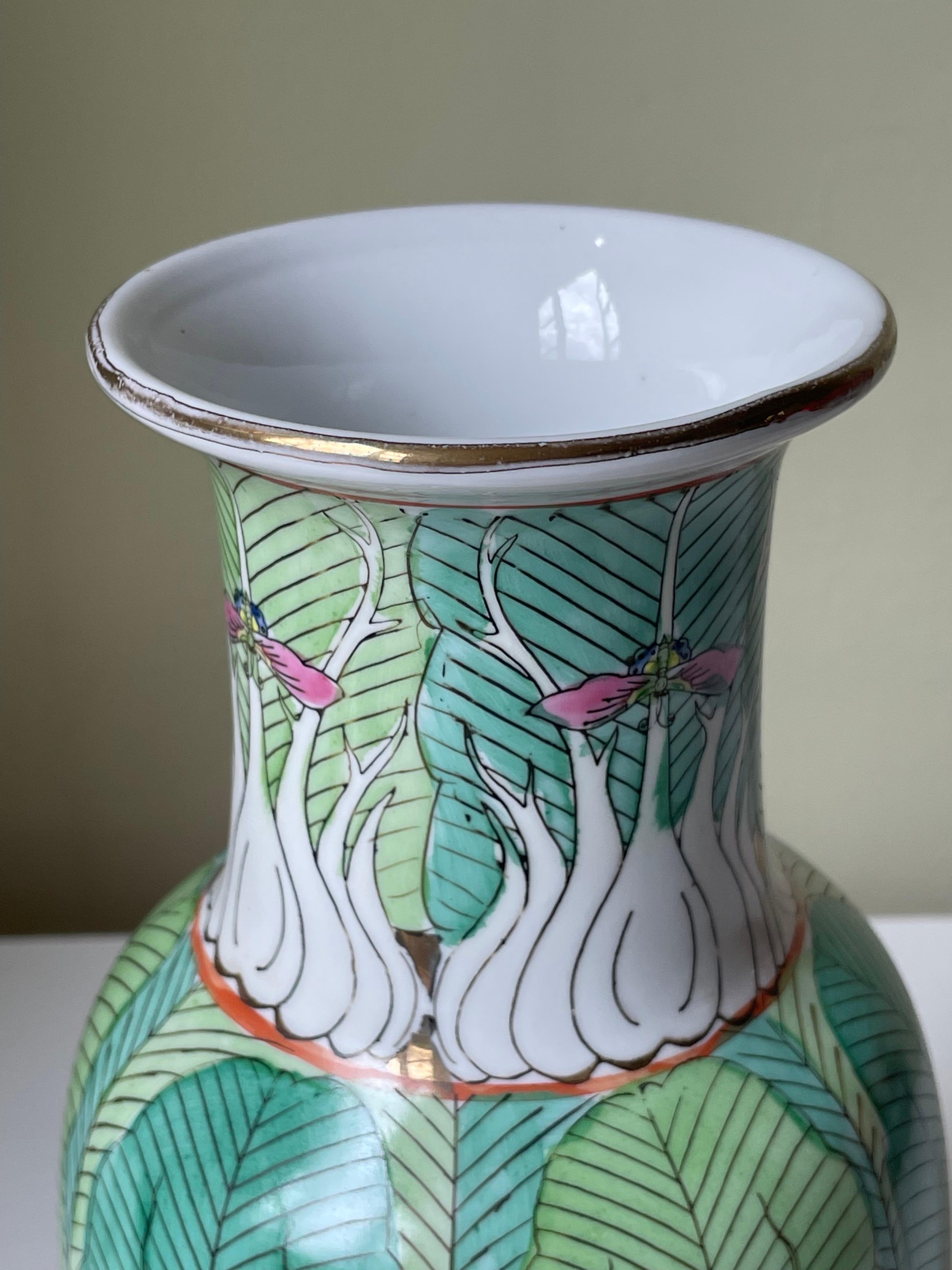 Antike hohe chinesische organische Deko-Vase, frühes 20. Jahrhundert im Angebot 4